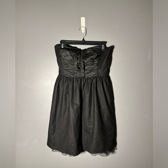 J.Crew Collection Black Strapless Ruched Dress Womens Size 6 - Picture 2 of 5